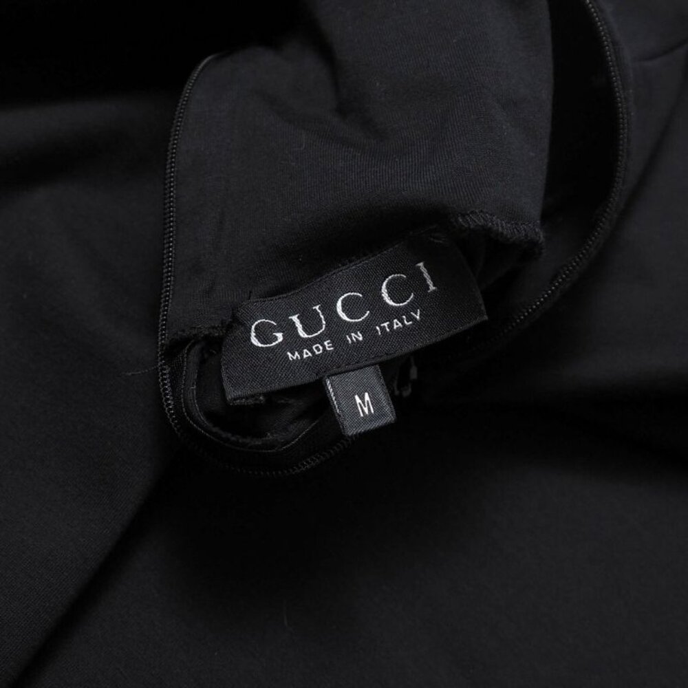 Gucci Vintage M Jersey High Neck Long Sleeve Hat Black - Picture 7 of 9